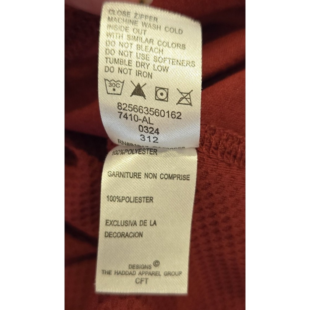 NIKE Women's University of Alabama 1/4 Zip Jacket Dri-Fit Crimsom Tide Fan Large - Picture 8 of 9